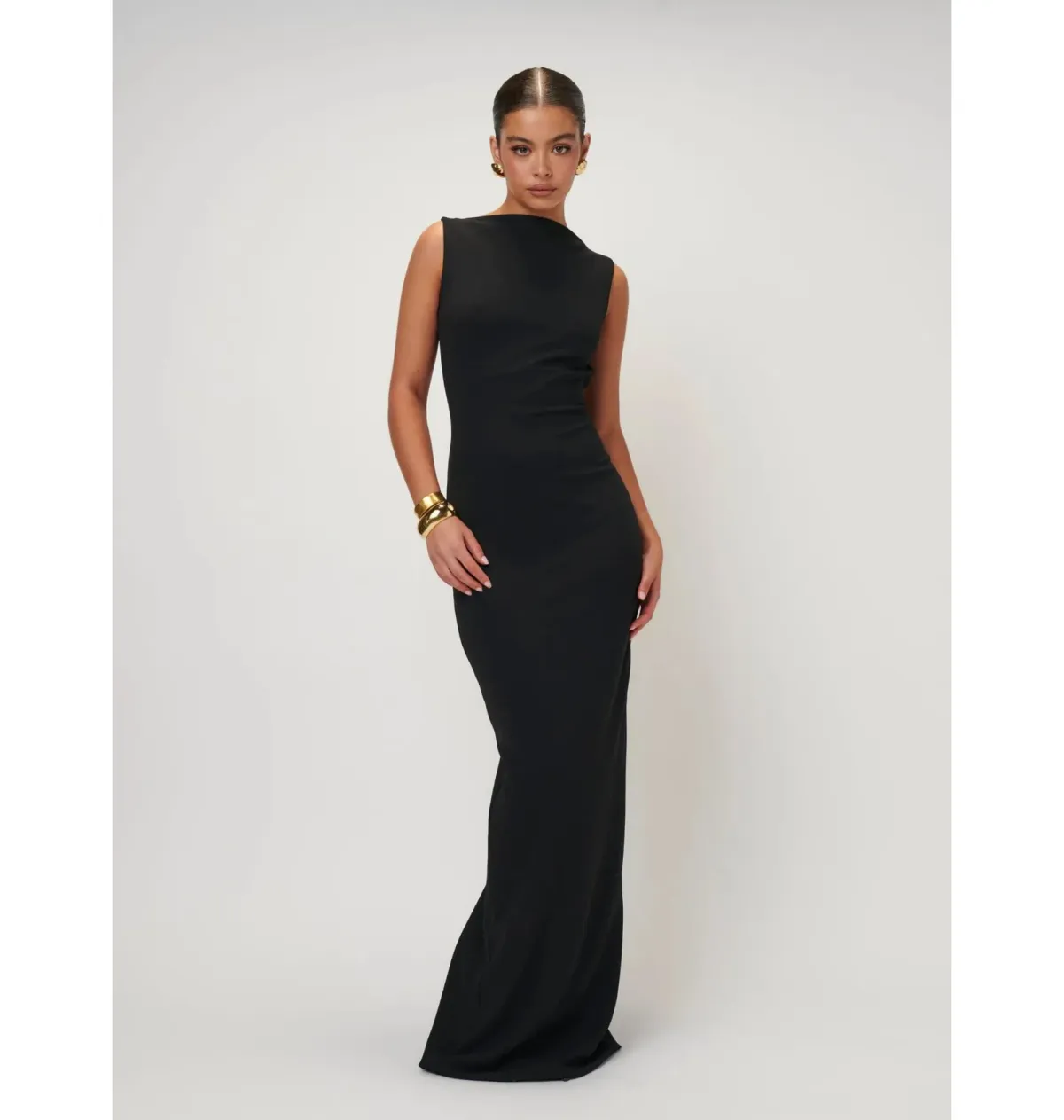 Effie Kats Verona Gown Black Size M / AU 10 for rent on The Volte - main image