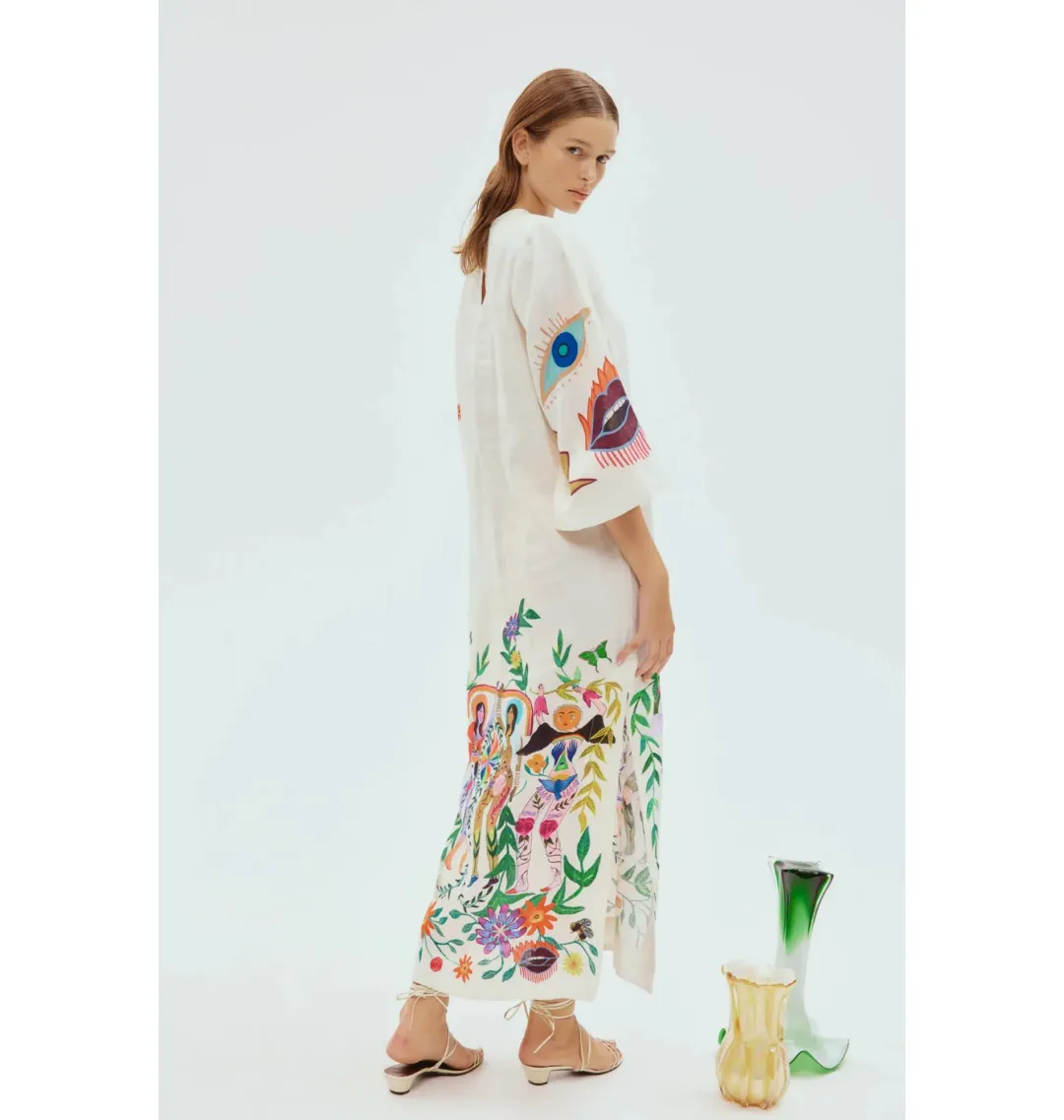 Alemais Meagan Midi Dress Print Size AU 12 for rent on The Volte - main image