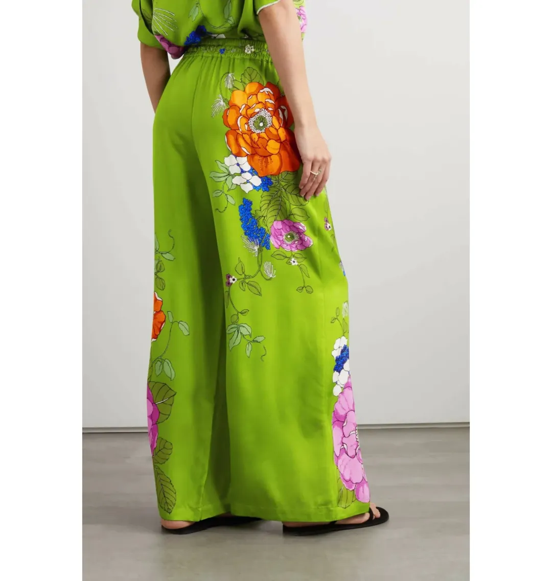 Alemais Olivia Shirt and Pant Set Green Print Size AU 14 for rent on The Volte - main image