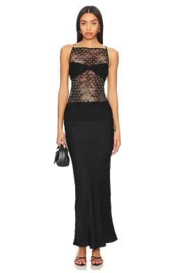 Pfeiffer Maxi Dress in Black Size AU 6 for rent on The Volte - image 1