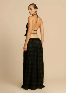 Arcina Ori Juliette Halter and Skirt Set in Black Size 8 for rent on The Volte - image 3
