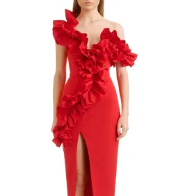 Eliya the Label Rosanna Dress Red Size S/Au 8 for rent on The Volte - image 2
