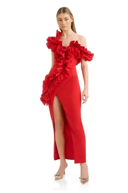 Eliya the Label Rosanna Dress Red Size M/Au 10 for rent on The Volte - image 1
