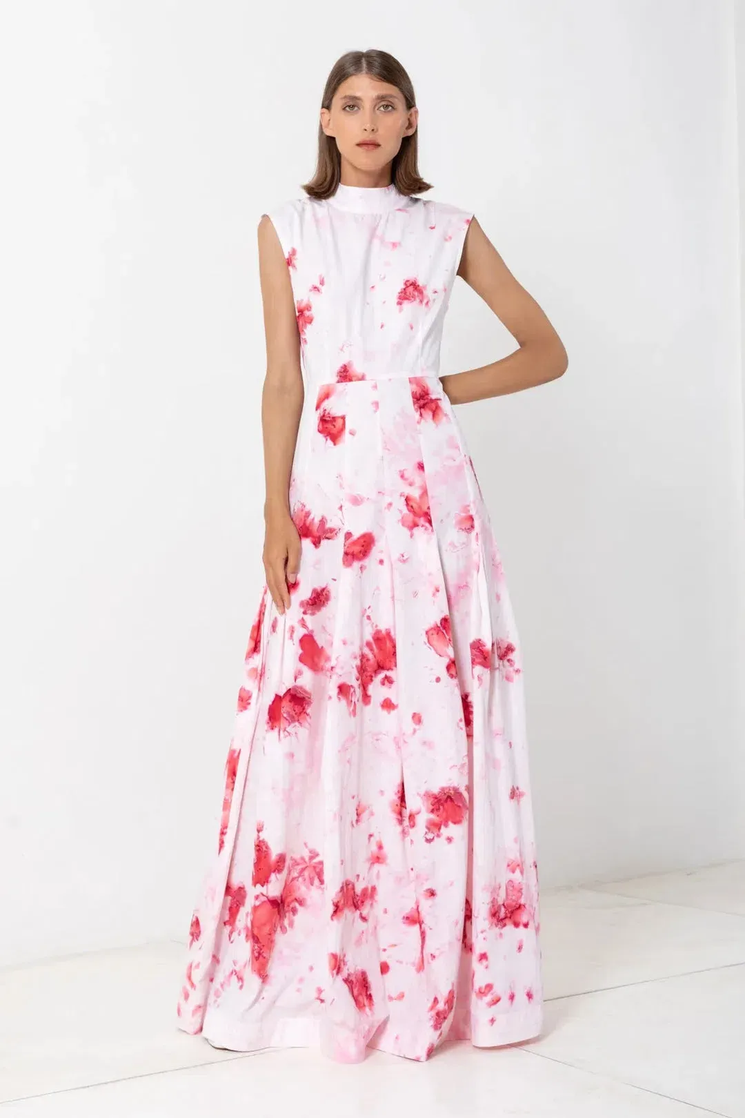 S/W/F Puglia Cut Out Maxi Dress Floral Size M / AU 10 for rent on The Volte - main image