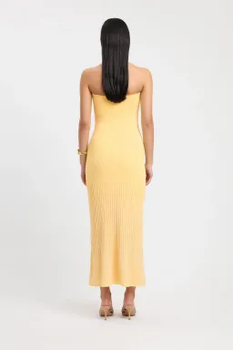 Kookai Serah Strapless Dress Lemon Meringue Yellow Size 34 / AU 6 for rent on The Volte - image 3