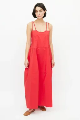 Lee Mathews Peony Maxi Dress in Red Size 2 / AU 10 for rent on The Volte - image 5