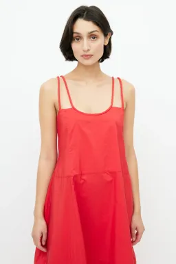 Lee Mathews Peony Maxi Dress in Red Size 2 / AU 10 for rent on The Volte - image 2