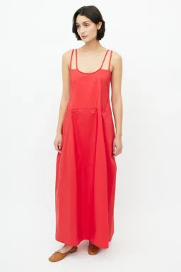 Lee Mathews Peony Maxi Dress in Red Size 2 / AU 10 for rent on The Volte - image 1