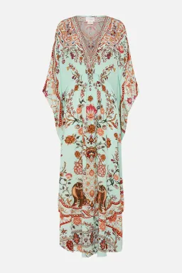 Camilla Weaving Worlds Gathered Waist Kaftan Floral One Size for rent on The Volte - image 5