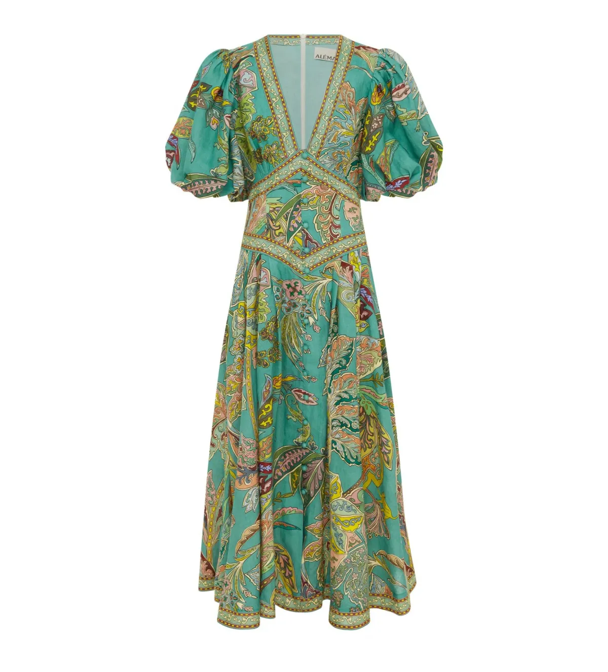 Alemais Franca Midi Dress Print Size AU 14 - Image 4
