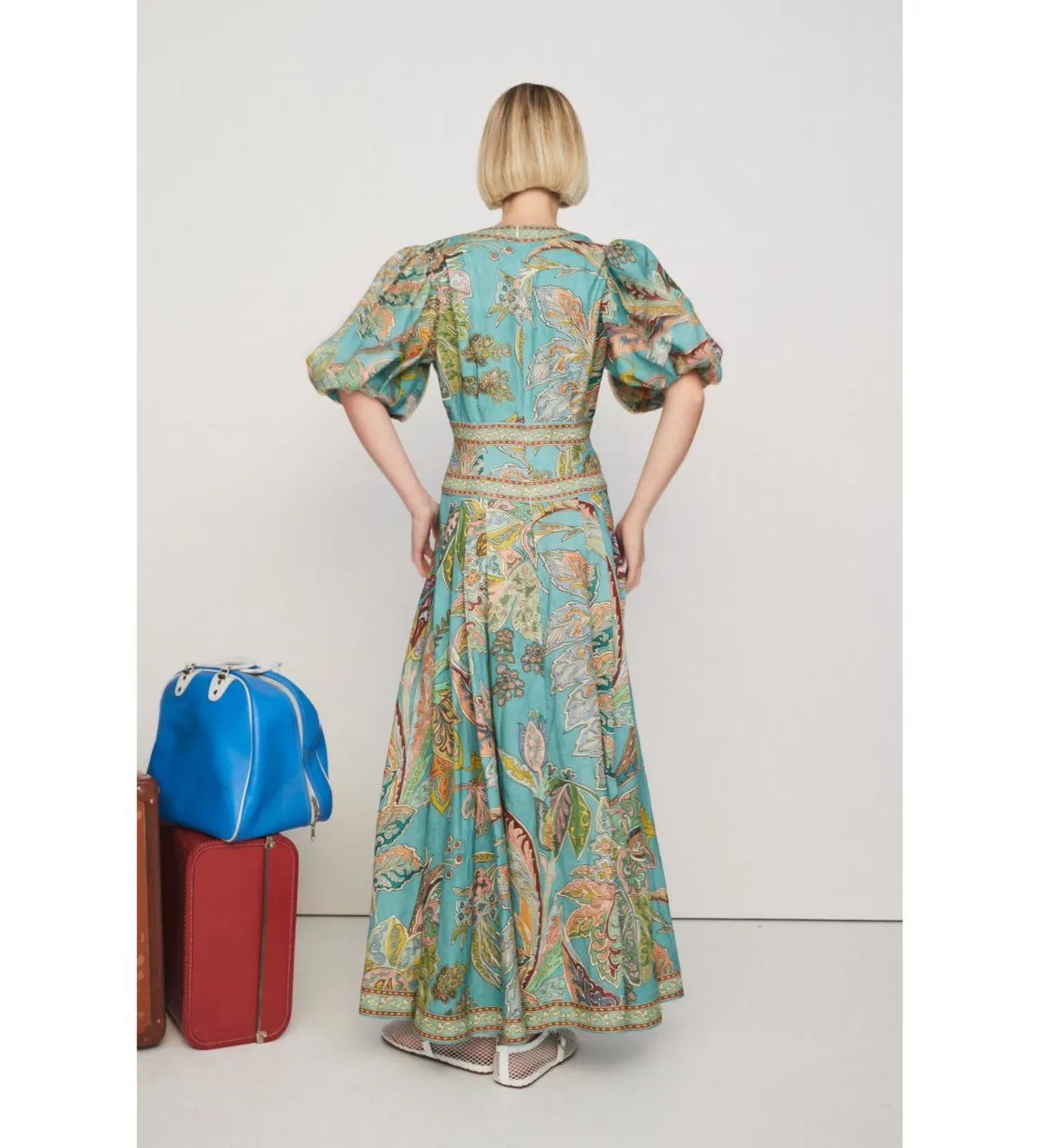 Alemais Franca Midi Dress Print Size AU 16 - Image 3