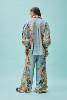 Alemais Gilly Shirt and Pant Set Print Size 12 for rent on The Volte - image 3