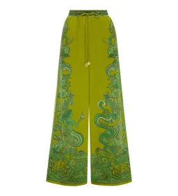 Alemais Solaris Silk Shirt and Pant Set Multi/Print Size 16 for rent on The Volte - image 3