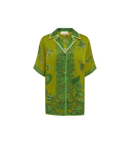 Alemais Solaris Silk Shirt and Pant Set Multi/Print Size 16 for rent on The Volte - image 4