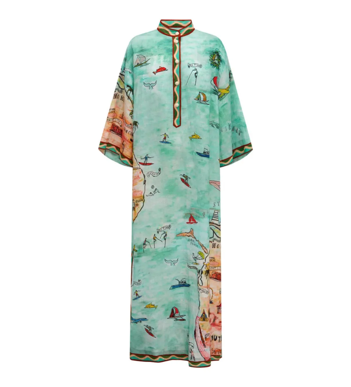 Alemais Swell Shirtdress Print Size 14 - Image 4