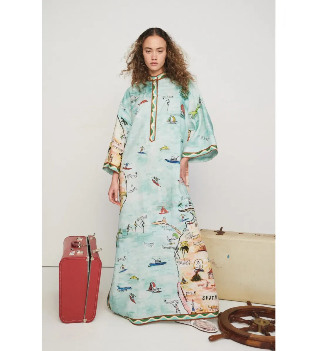 Alemais Swell Shirtdress Print Size 14 for rent on The Volte - main image