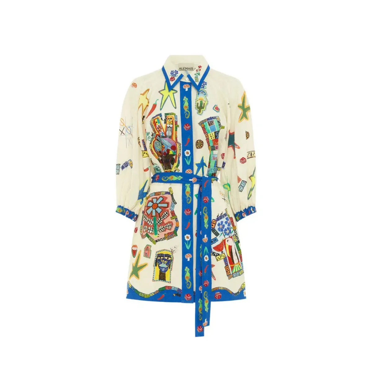 Alemais Players Mini Dress Multi Size AU 16 - Image 5