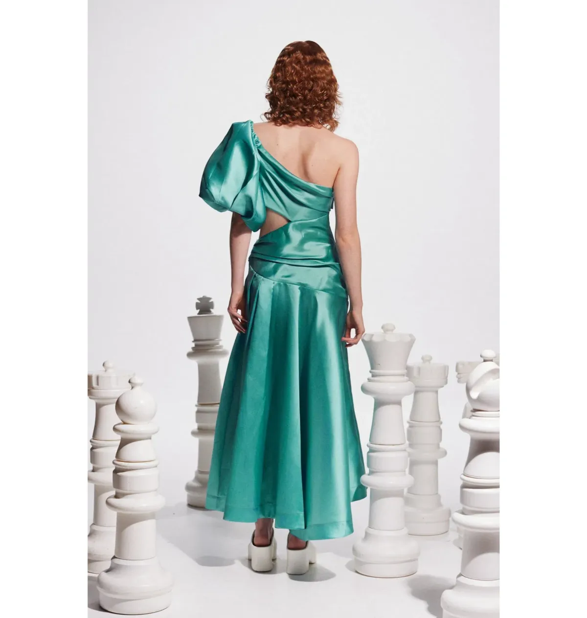 Alemais Regent Gown Jade Green Size AU 14 - Image 4