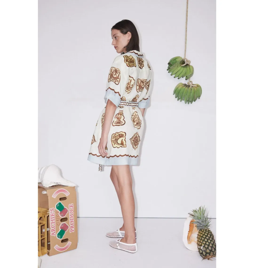Alemais Relic Mini Dress Print Size AU 14 for rent on The Volte - main image