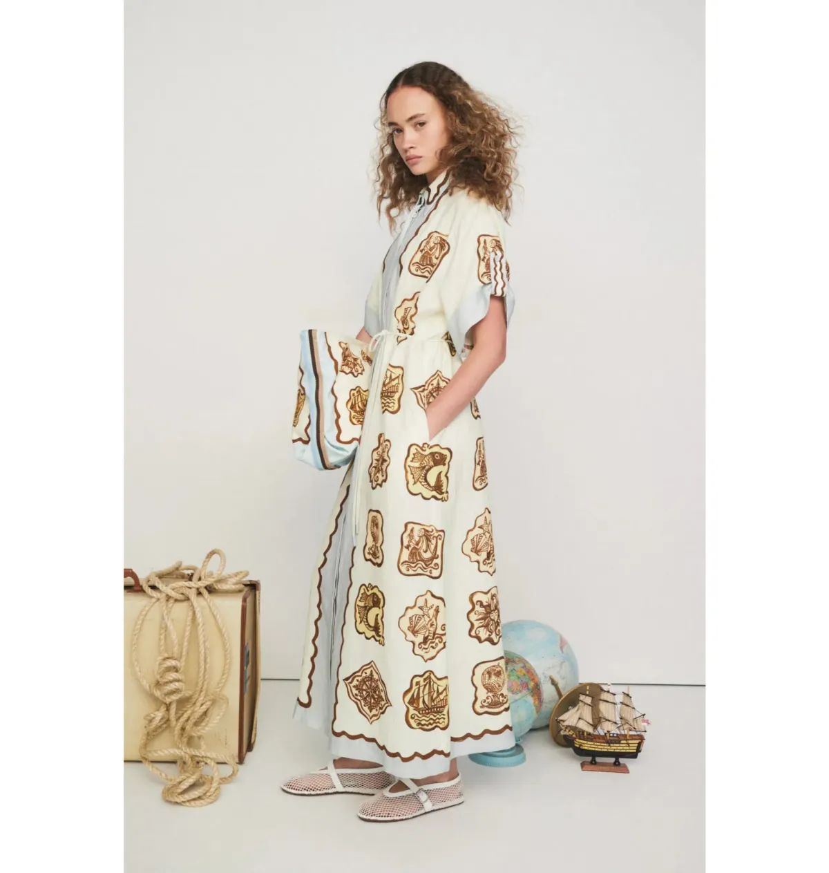Alemais Relic Shirtdress Print Size AU 14 - Image 4