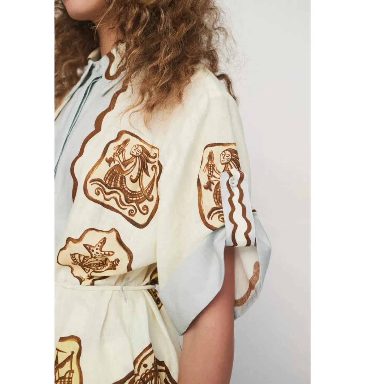 Alemais Relic Shirtdress Print Size AU 14 - Image 2
