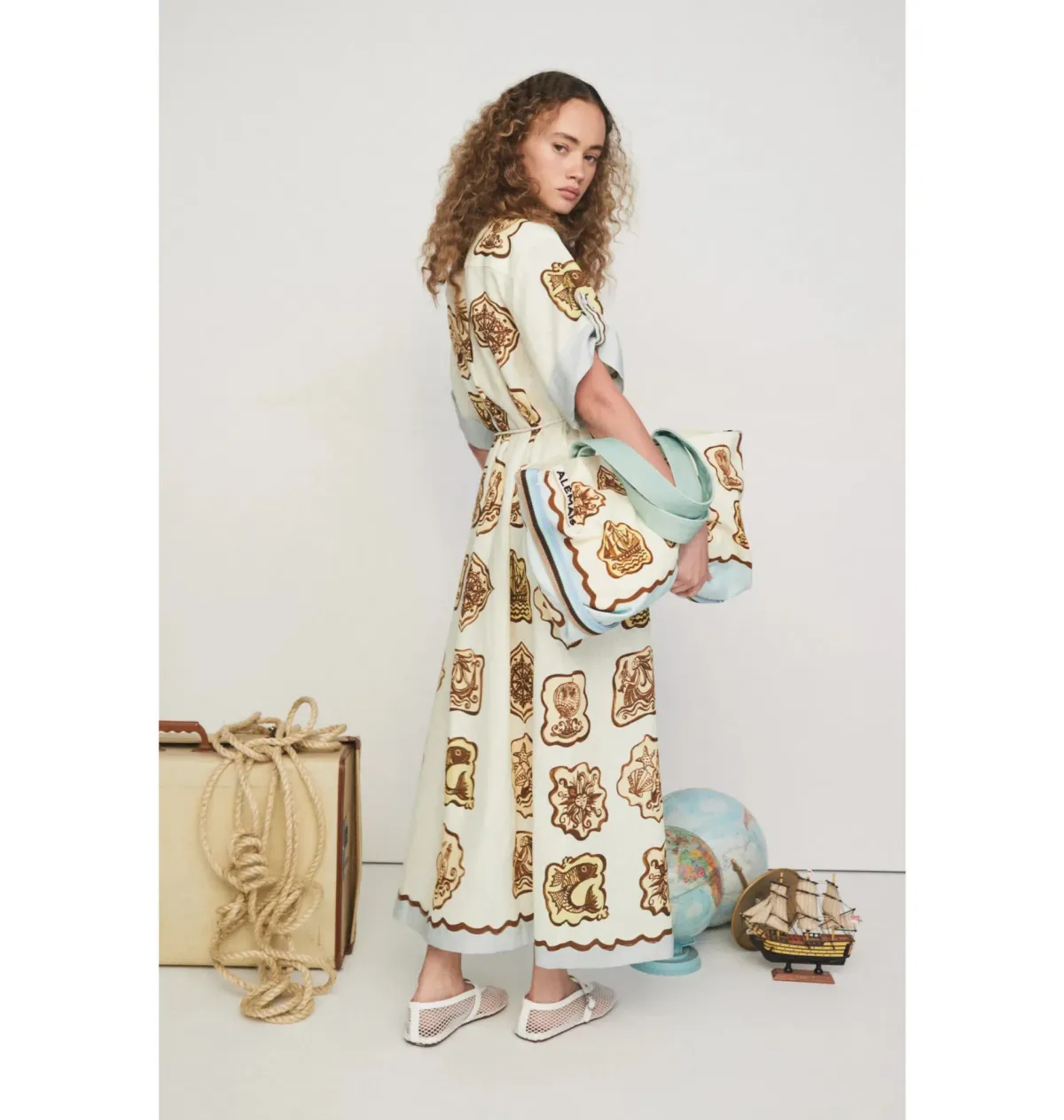 Alemais Relic Shirtdress Print Size AU 14 - Image 3