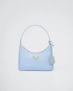 Prada Re-Edition 2005 Re-Nylon & Saffiano Mini Bag Pale Blue for rent on The Volte - image 1