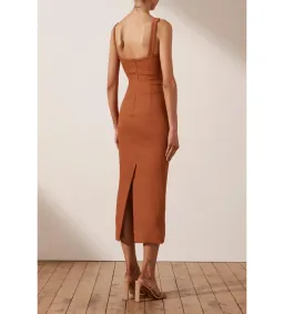 Shona Joy Simone Cut Out Dress Orange Size 12 for rent on The Volte - image 2