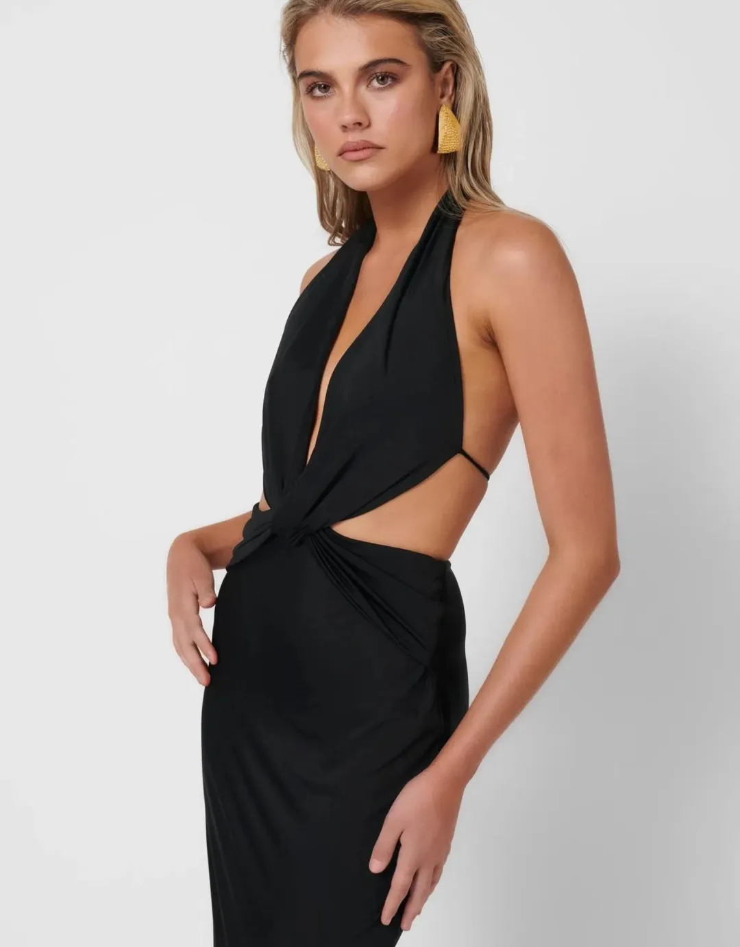 Effie Kats Harper Gown In Black Size S/Au 8 for rent on The Volte - main image