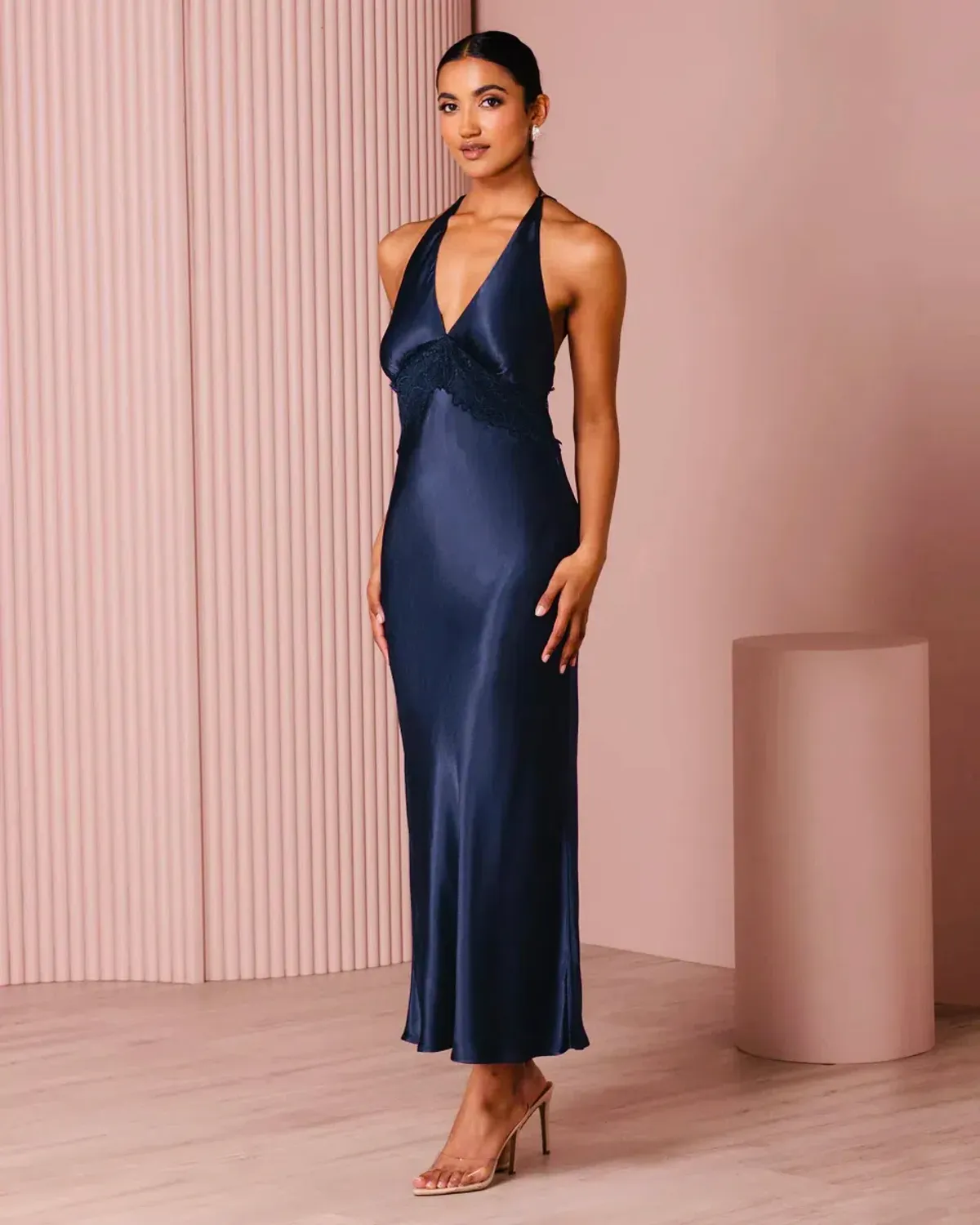 Azzurielle Milena Dress Navy Blue Size 12 - Image 2
