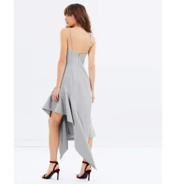 Talulah The Label Stand Alone Midi Dress Grey Size AU 12 for rent on The Volte - image 4