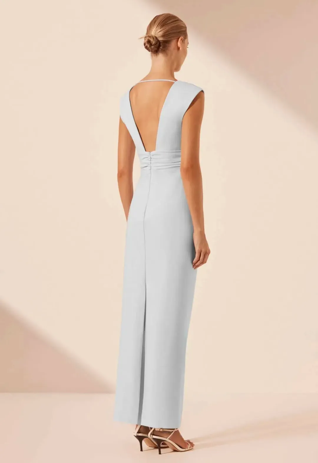 Shona Joy Lani Plunged Cut Out Maxi Dress Sky Size 8 for rent on The Volte - main image