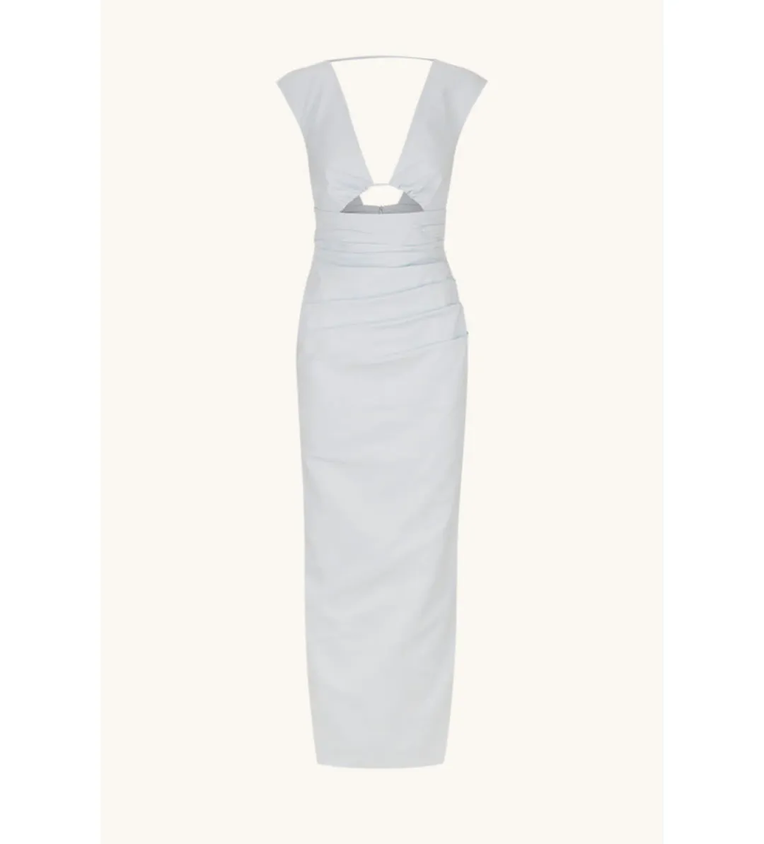 Shona Joy Lani Plunged Cut Out Maxi Dress Sky Size 8 for rent on The Volte - main image