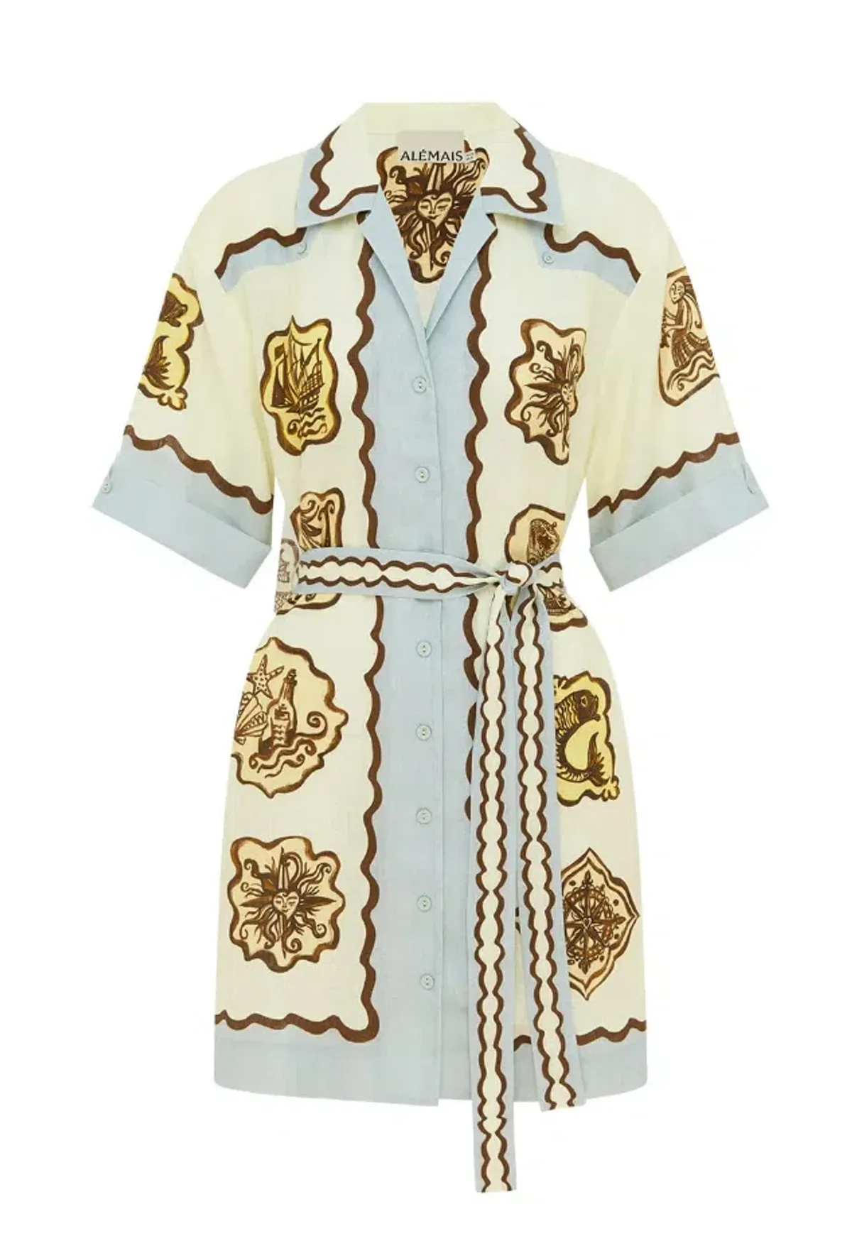 Alemais Relic Mini Dress s8 for rent on The Volte - main image