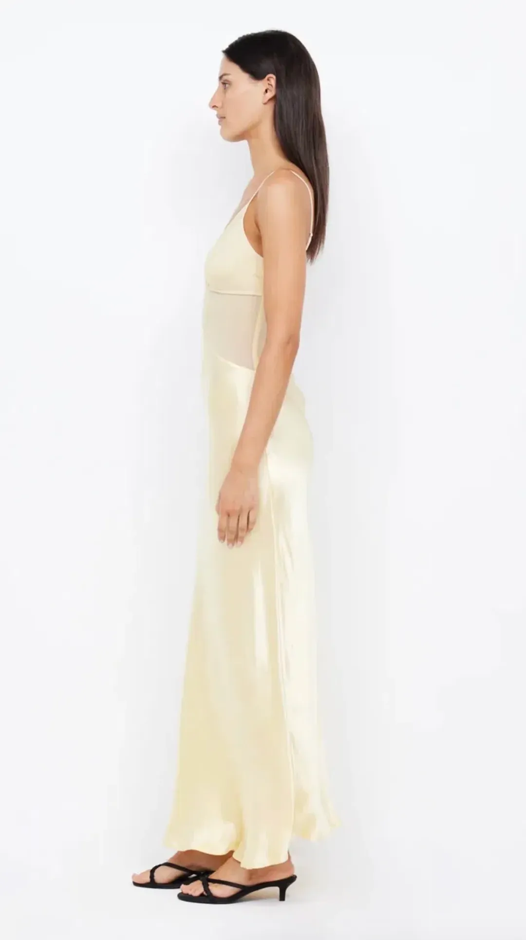 Bec & Bridge: Margot V Maxi Dress Butter Yellow - Size 6 for rent on The Volte - main image