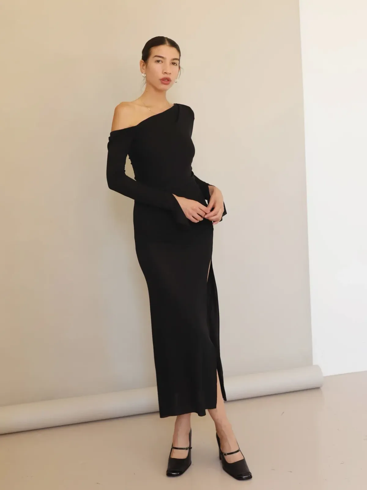 Bec & Bridge Monette Asym Maxi Dress Black - Size 6 - Image 3