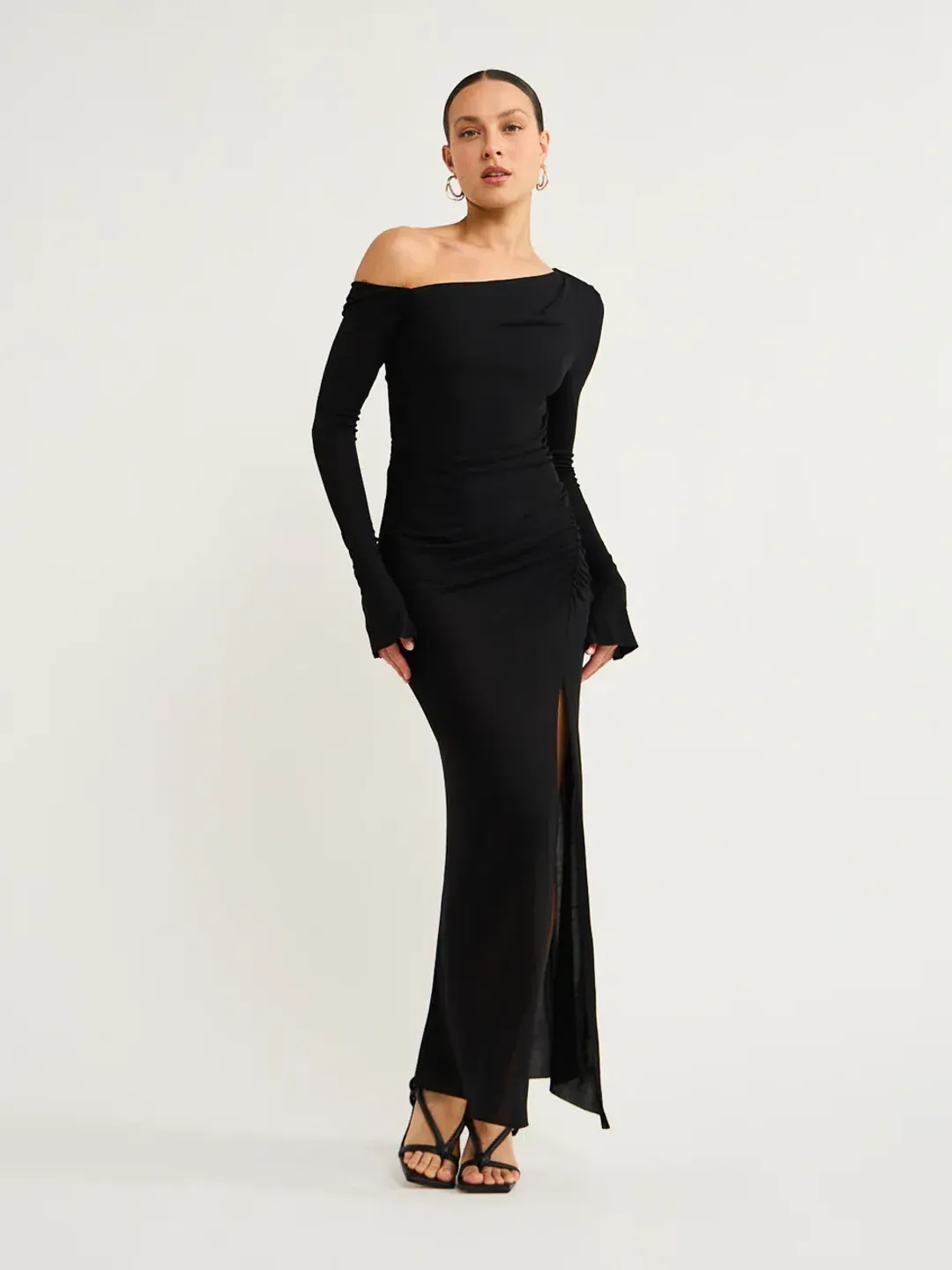 Bec & Bridge Monette Asym Maxi Dress Black - Size 6 for rent on The Volte - main image