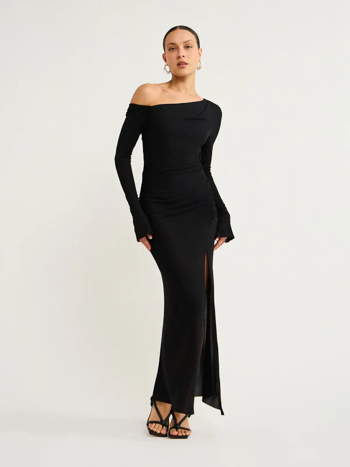 Bec & Bridge Monette Asym Maxi Dress Black - Size 6 - Image 1