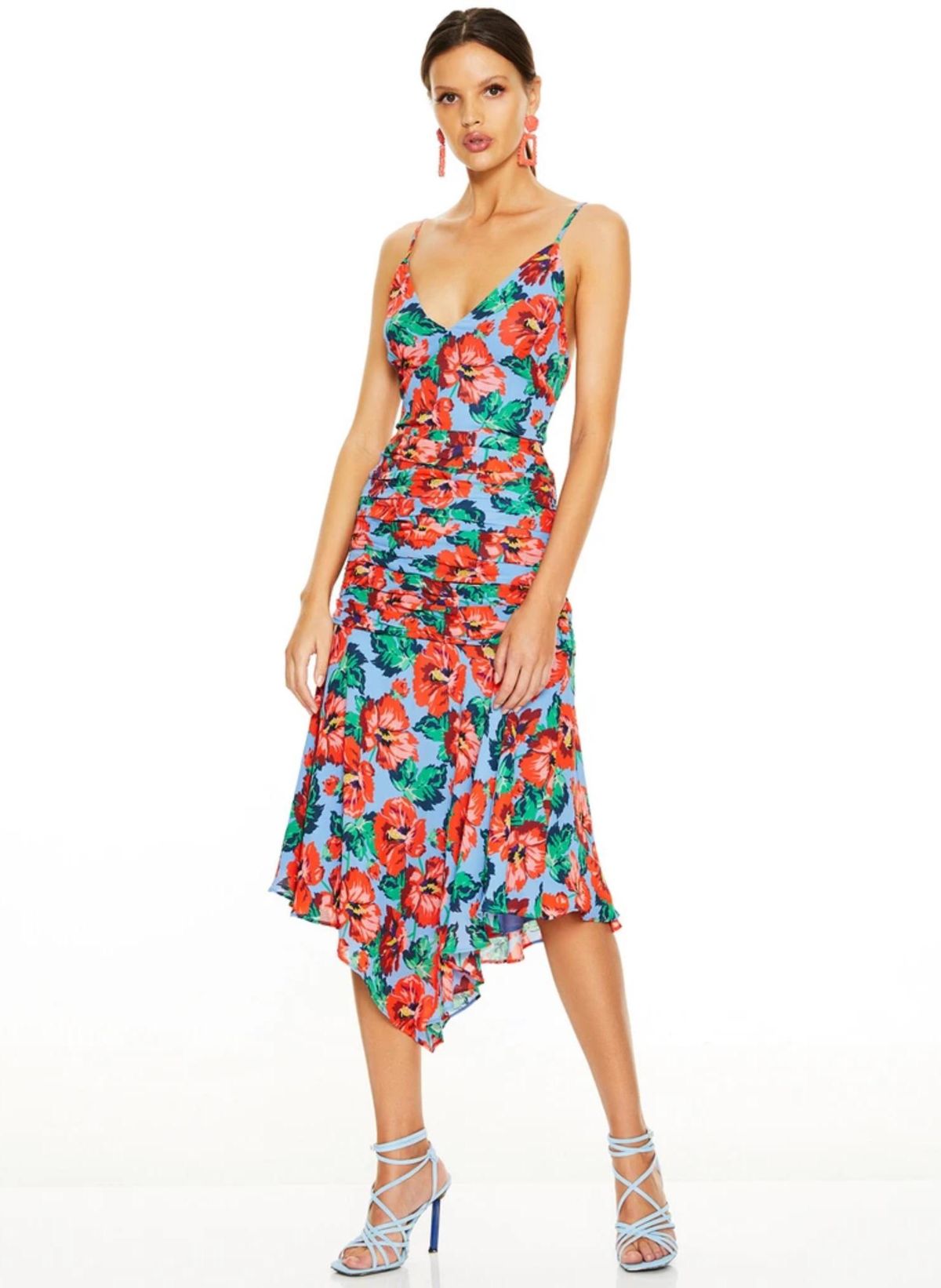Talulah Luscious MIDI Dress — Red Print - Image 1