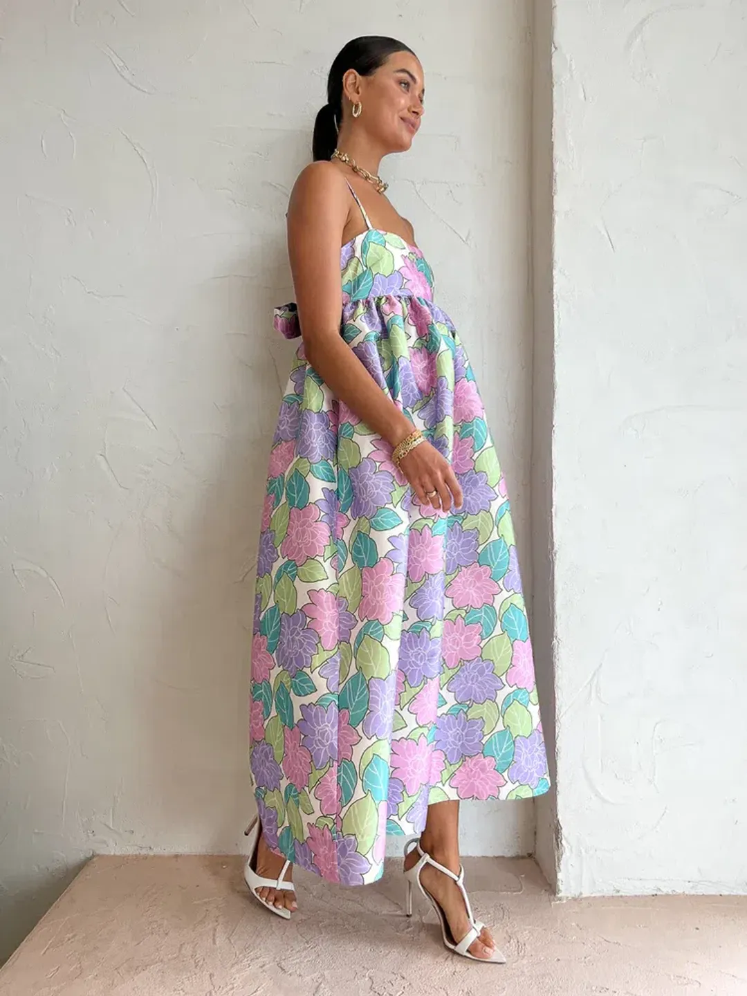 Alemais Luella Midi Dress In Lilac Size AU 16 for rent on The Volte - main image