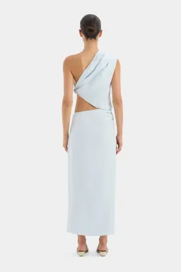 Sir The Label Iris Knot Top and Asymmetric Midi Skirt Set Light Blue Size 0 / AU 6 for rent on The Volte - image 2