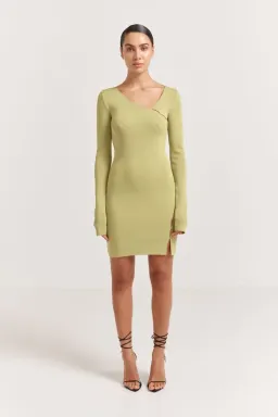Henne Baronia Mini Dress Green Size 10 for rent on The Volte - image 1