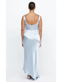 Bec & Bridge Moon Dance Cowl Neck Dress in Dusty Blue in Size 10 for rent on The Volte - image 3
