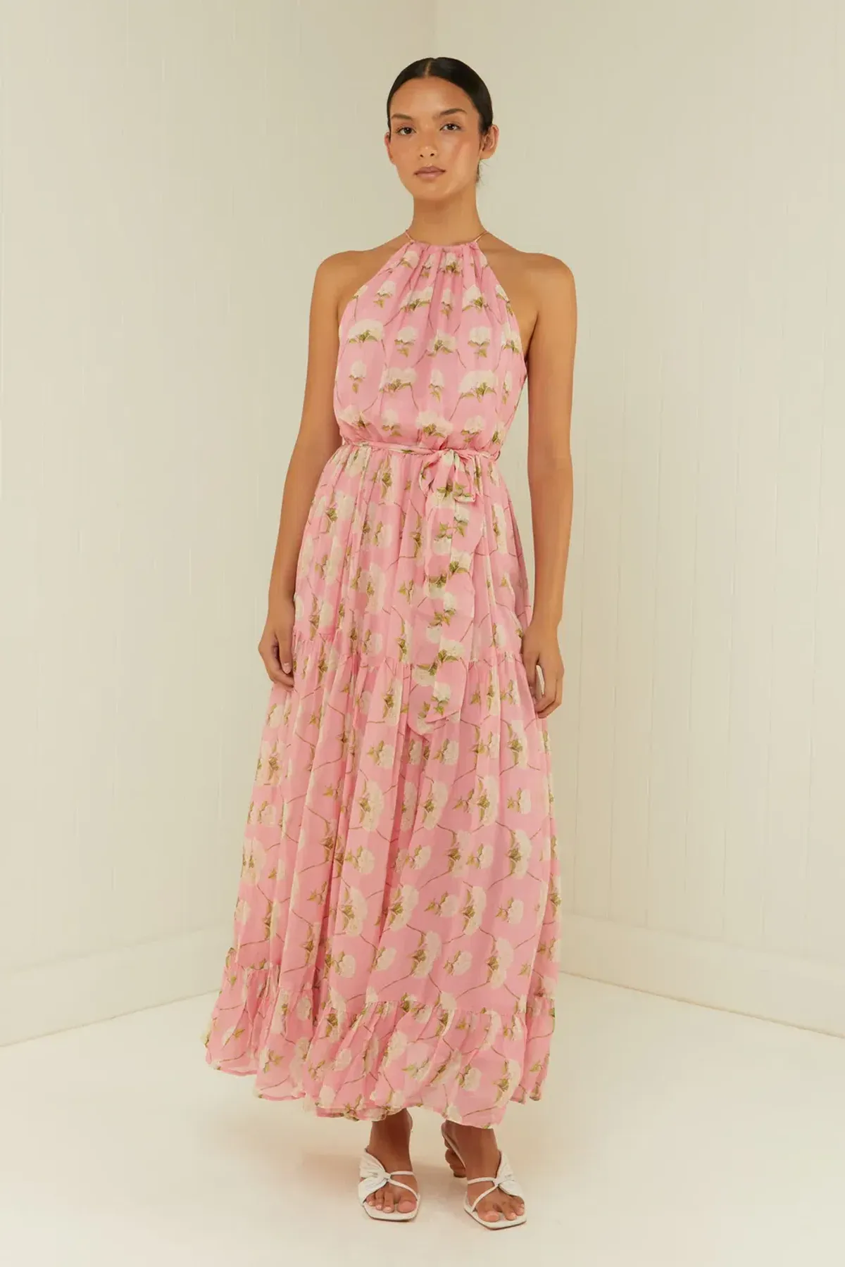 Palm Noosa Bluebell Dress in Pink Diamond Hydrangea Size 8 - Image 2