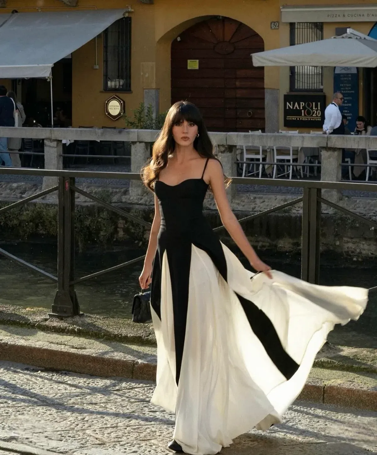 Arcina Ori Paloma Maxi Dress in Black/Cream Size M / AU 10 - Image 4