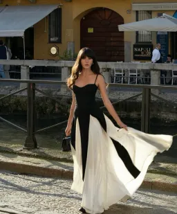 Arcina Ori Paloma Maxi Dress in Black/Cream Size M / AU 10 for rent on The Volte - image 4