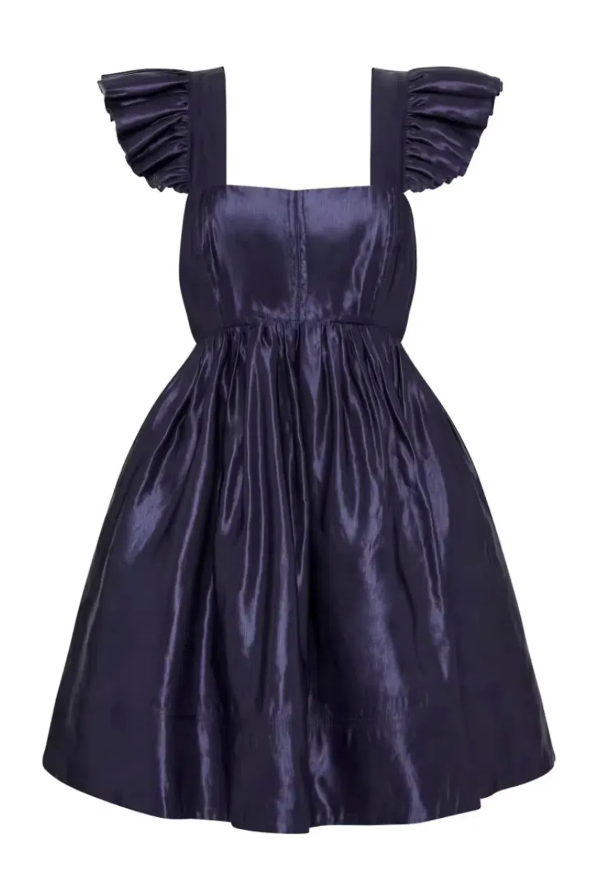Aje Revitalise Frill Mini Dress Washed Indigo Size XS / AU 6 - Image 5