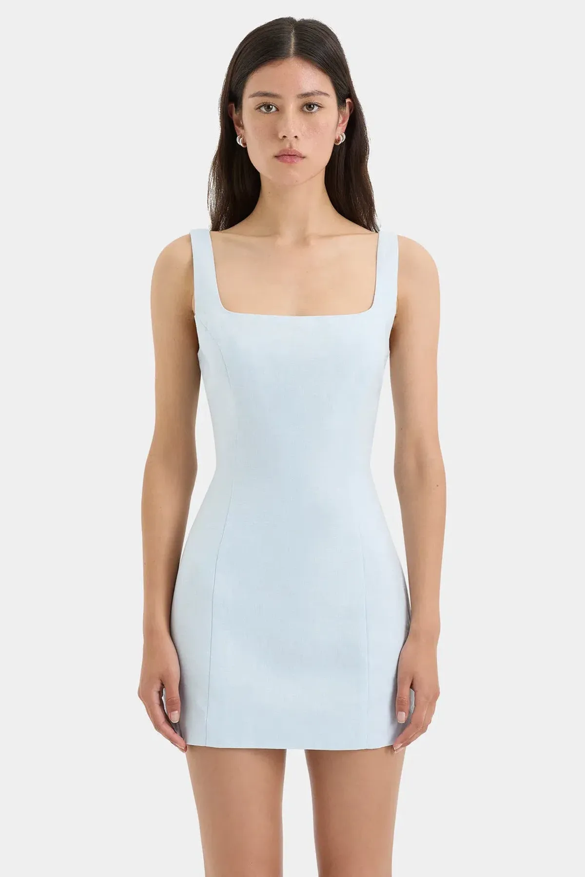 Sir The Label Iris Tie Mini Dress Light Blue Size 1 / AU 8 - Image 2