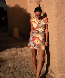 Sir the Label Avery Twist Mini Dress Camellia Print Size 12 for rent on The Volte - image 4