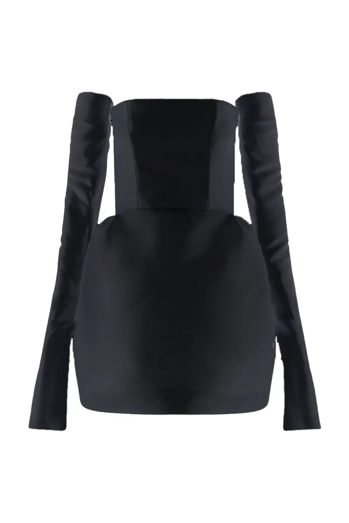 Mariam Seddiq Luis Dress Black Size 6 - Image 1